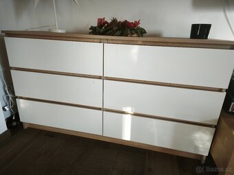 Komoda dub sonoma bílá - 2