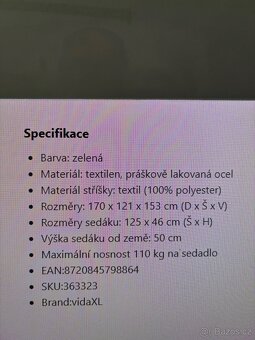 Prodám zahradní houpačku - 2