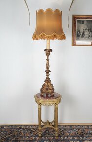 Barokní dřevěný svícen - Lampa - 2