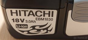 Baterie Hitachi 18V 3Ah Li-on zasouvací - 2