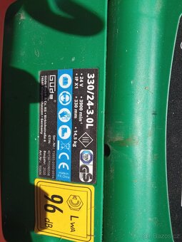 Akumulátorová sekačka Güde 330/24-3.0 L+bakterie, nabíječka - 2