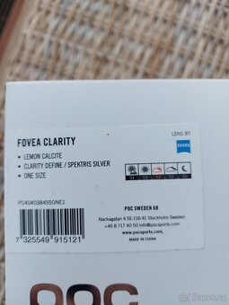 Lyžařské brýle POC Fovea Clarity Lemon calcite - 2