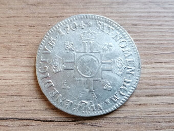Stříbro 1/2 Ecu 1704 král Slunce Ludvík XIV. stříbrná mince - 2