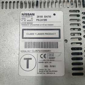Radio CD-ROM Nissan Almera 28185 BN700 PN-1419M - 2