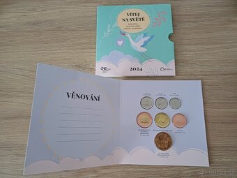Sada oběžných mincí 2024 VÍTEJ NA SVĚTĚ, NAROZENÍ DÍTĚTE - 2