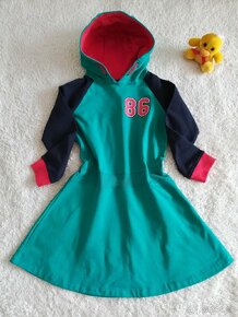 Šaty 128/134 Bonprix mikinové nové - 2