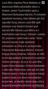 Bílé Vánoce Lucie Bílé s Českou filharmonií Ostrava Gong - 2