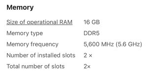 16GB DDR5 Ram z notebooku ASUS TUF GAMING A15 - 2