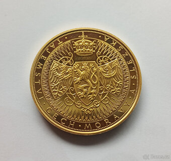 Pamětní medaile SVATOVÍTSKÝ POKLAD – zlato & platina, certif - 2