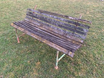 Retro zahradní lavička - 2
