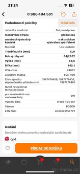 Přední brzdové destičky - PRODÁNO - 2
