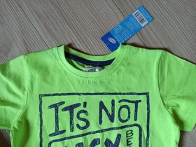 NOVÉ Tričko neon zelená vel. 98 - 2
