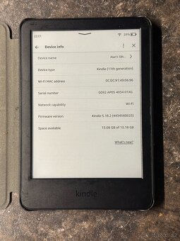 Čtečka Amazon Kindle 11. generace 16GB černá + obal - 2