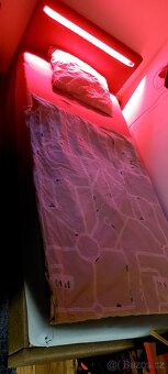 Postel 90x200 s osvětlením a roštem - 2