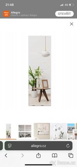 Stojací Zrcadlo bez rám 40 × 120 cm nové - 2