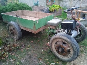 Malotraktor/fréza domácí výroby na opravu nebo díly - 2