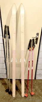 Dětské běžecké lyže Kandahar + vázání a dvoje hůlky - 2