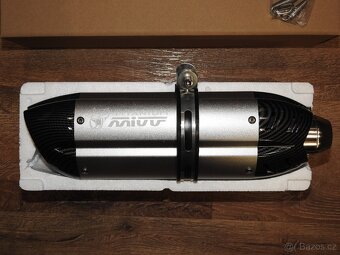 Laděný výfuk Mivv Titanium stříbrný/carbon Nový - 2