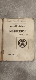 NÁVOD K OBSLUZE / SERVISNÍ MANUÁL – ČZ 125 typ 516 – rok1983 - 2