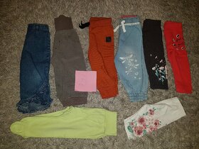 Set kalhoty tepláky, legíny...7ks - vel. 74 - 2