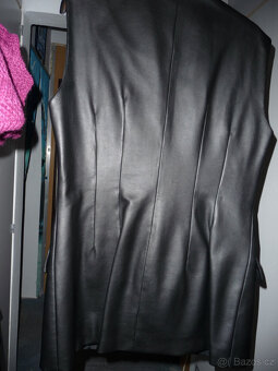 Vesta kožená prodloužená dámská, vel.40 - 2