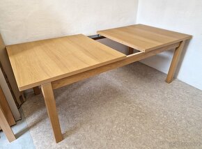 Nový rozkládací stůl dub 100x200+2x45 cm - 2