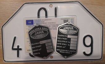 Jawa 250 pérák rok 1948 rám s TP - 2