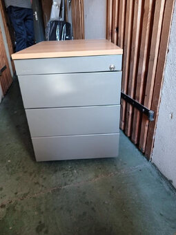 ocelový šuplíkový kontejner na kolečkách Ikea - 2