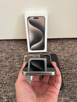 Apple iPhone 15 Pro Max 512gb Natural. TOP stav, zaruka,obal - 2