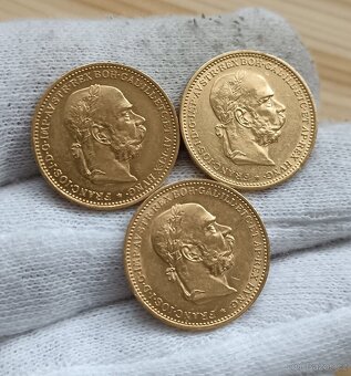 Zlaté RU 20koruny bz František Josef I.. - 2