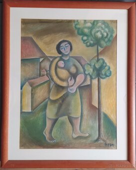 František Hora - Matka a dítě - Obraz - 2