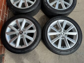 Alu 16" 5x100, škoda ANTIA letní 70% F3 Rapid TOP - 2