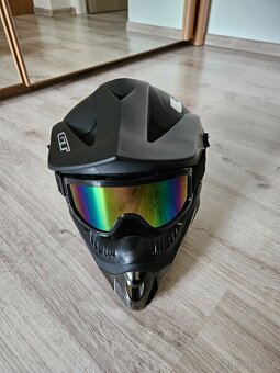 Nová Motokrosová přilba GT Bikes vel. M + brýle - 2