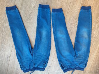 Dětské kalhoty jeans vel. 134/140 - 2