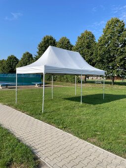 Nůžkový stan 3x6m PVC, vysoká střecha - 2