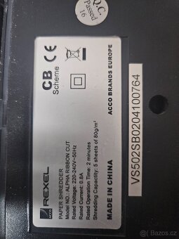 Skartovačka REXEL - 2