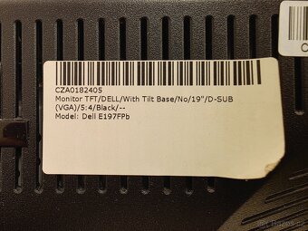 Monitor DELL 19" (VGA, vč. kabeláže) 2x - 2