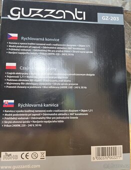 Rychlovarná konvice Guzzanti GZ 203 - 2