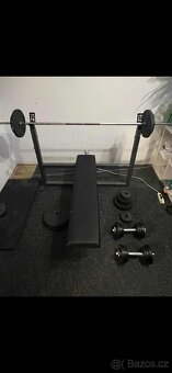 Prodam posilovaci lavici a činky - 2
