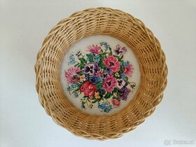 Proutěný košík - dekorační - 2
