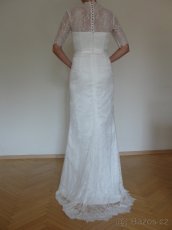 Svatební krajkové šaty vel. 36 - 38 - 2