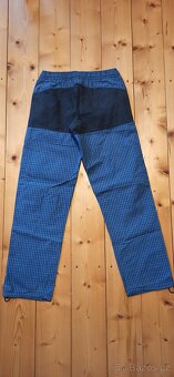 Kalhoty modrá kostička, vel. 36 - 2