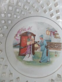 Ozdobný talířek/miska - š. cca 15 cm - 2