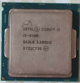 i5-6500 LGA 1151 3,2-3,6Ghz 4j./4vl. až 64GB DDR4 PCIe 3.0 - 2