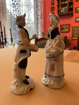 Nádherné porcelánové sošky, 20cm - 2
