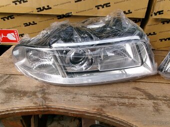 AUDI A4 , B5 - přední čirá optika XENON LOOK - 2