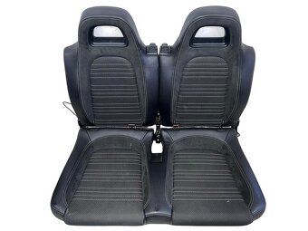 Sedačky černá kůže s látkou VW Scirocco 3 r.v. 2010 - 2
