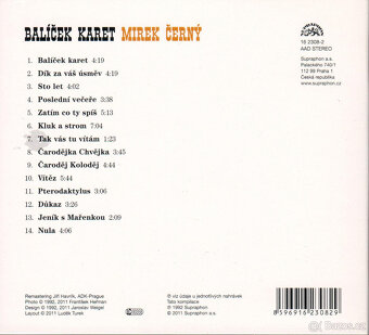 Mirek Černý: Balíček karet 1992/2011 CD - 2