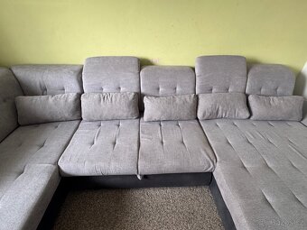Gauč (rozkládající pohovka) ve tvaru U - 2