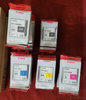 Canon PFI-102 a odpadní zásobník MC-07 - 2